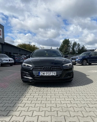 Audi A5 cena 116000 przebieg: 158000, rok produkcji 2019 z Wrocław małe 67